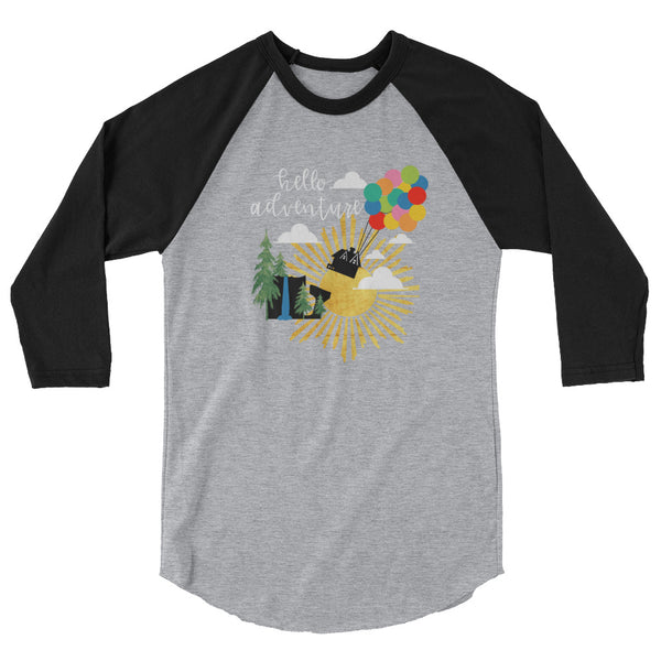 Up Hello Adventure Raglan Shirt Disney Hello Adventure Raglan