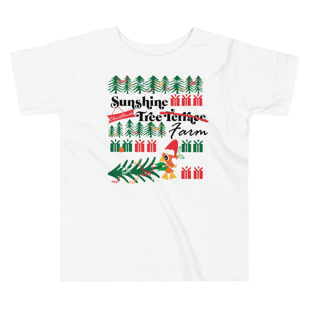 Orange Bird Christmas Toddler T-Shirt Sunshine Tree Terrace Toddler T-Shirt