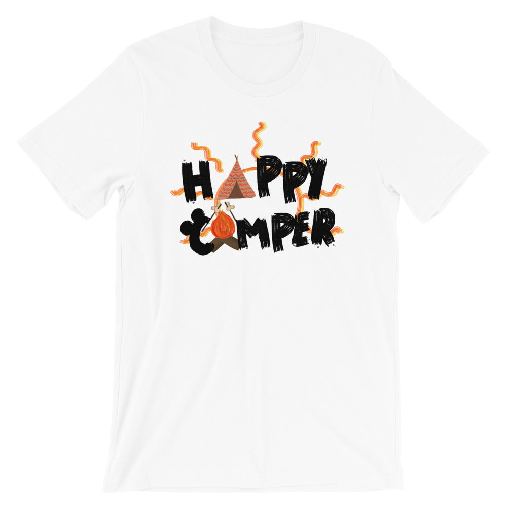 Happy Camper Fort Wilderness Resort and Campground Traveler Vacation Short-Sleeve Unisex T-Shirt