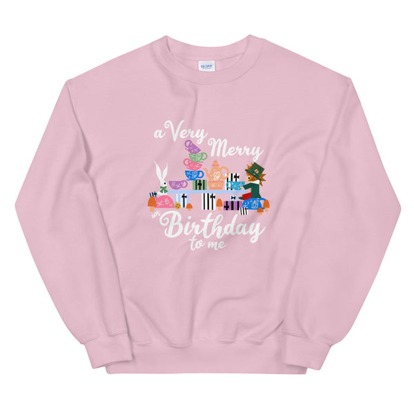 Disney Birthday Sweatshirt Alice in Wonderland A Very Merry un Birthday To Me Crew Sweatshirt