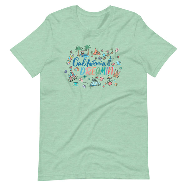 Disneyland T-Shirt California Dreamin' Tee Disney Inspired Icon Unisex T-Shirt