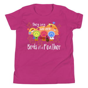 Three Caballeros Kids T-shirt, READY TO SHIP- Berry- KIDS MEDIUM