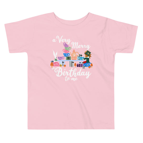 Disney Birthday Toddler T-Shirt Alice in Wonderland A Very Merry un Birthday To Me Toddler T-Shirt