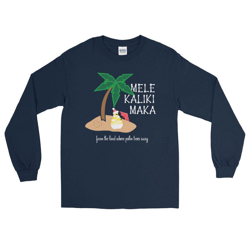 Dole Whip Melekalikimaka Hawaiian Christmas Shirt Long Sleeve Shirt