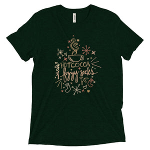 Hot Cocoa and Fuzzy Socks Winter Vintage Triblend T-shirt