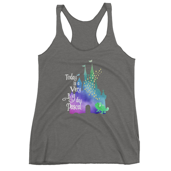 Tangled Today is a Big Day Pascal Rapunzel Women's Racerback Tank