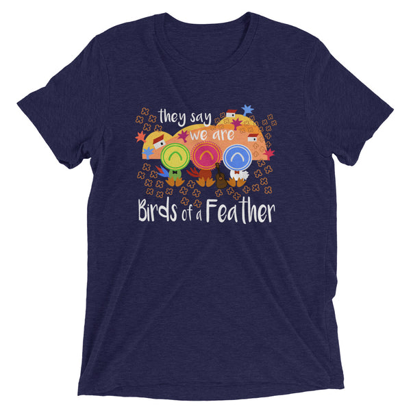 Three Caballeros Tri-Blend T-shirt, Disney Birds of a Feather Unisex Triblend T-Shirt