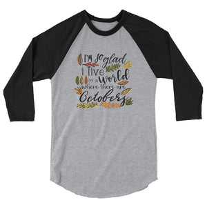 Octobers Raglan, Fall Shirt, Anne of Green Gables Shirt