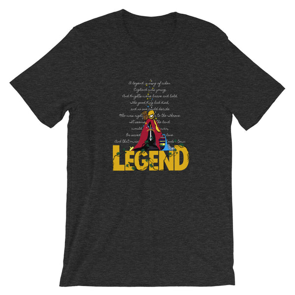 Sword in the Stone, T-Shirt, Legend King Arthur with Archimedes and Merlin Adult Unisex T-Shirt