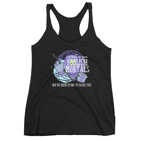 Haunted Mansion Foolish Mortals Tank Top Hatbox Ghost Dying to Have You Tank Top