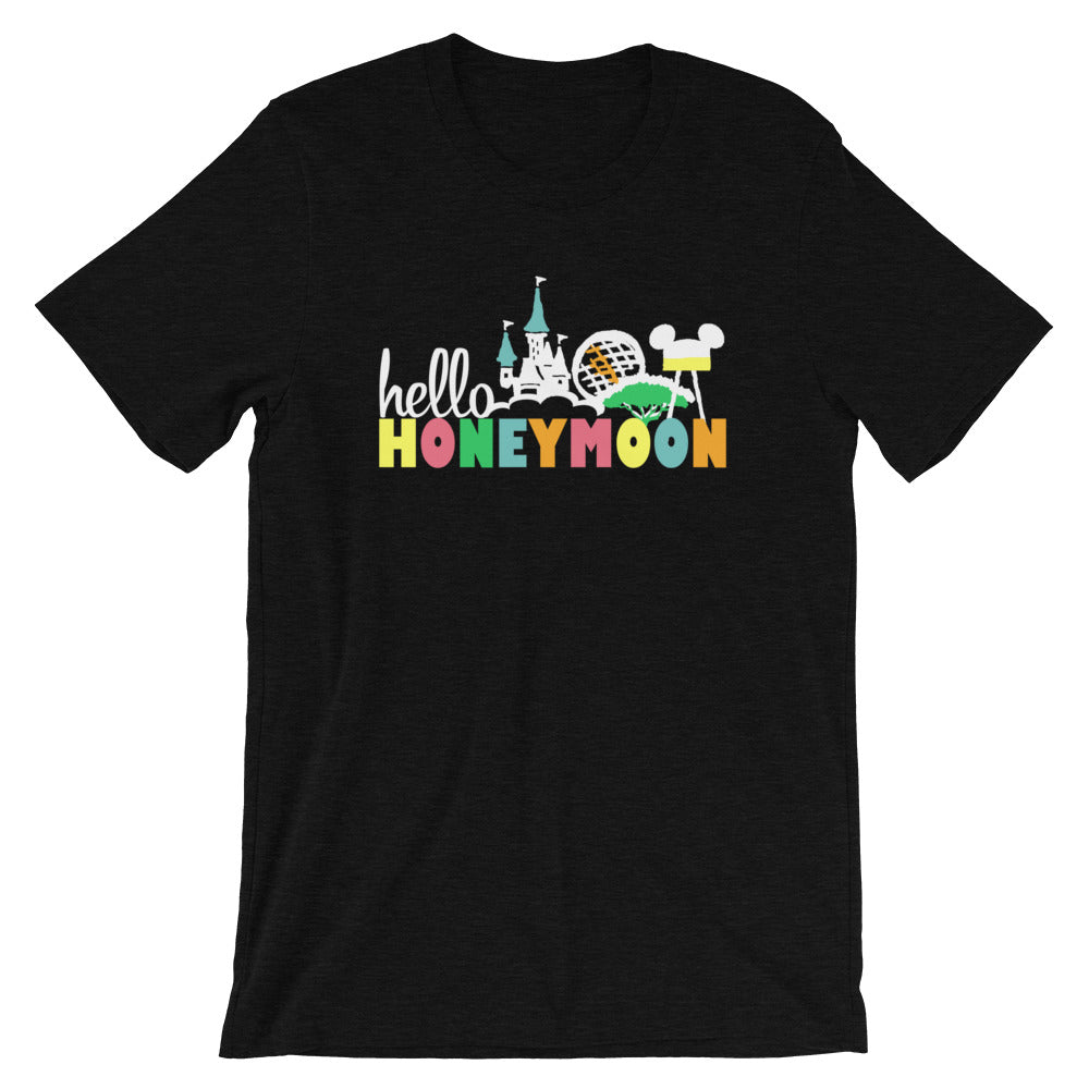 Hello Honeymoon Disney Wedding Short-Sleeve Unisex T-Shirt