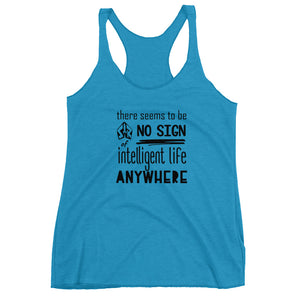 Toy Story Buzz Lightyear Tank Top There seems to be no sign of intelligent life anywhere  Tank Women's Racerback Tank