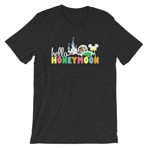 Hello Honeymoon Disney Wedding Short-Sleeve Unisex T-Shirt