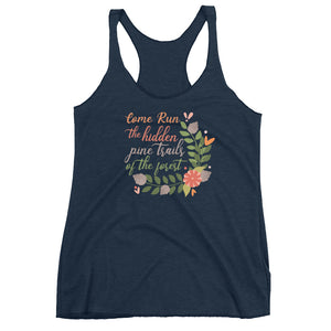 Pocahontas Tank Top, Disney Fall Flowers Racerback Tank