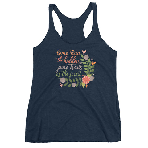 Pocahontas Tank Top, Disney Fall Flowers Racerback Tank