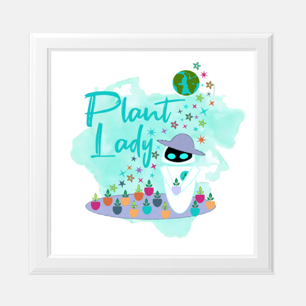 Plant Lady EVE Disney Wall-E Inspired Wall Art Print