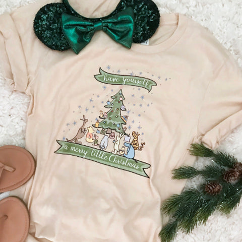 Winnie the Pooh Christmas T-Shirt Have Yourself a Merry Little Christmas Disney T-Shirt