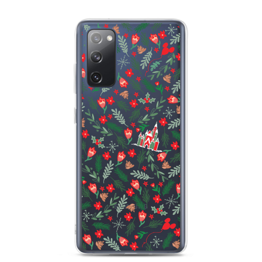 Cinderella's Castle Christmas Samsung Phone Case Christmas Garden Disney  Holiday Samsung Case