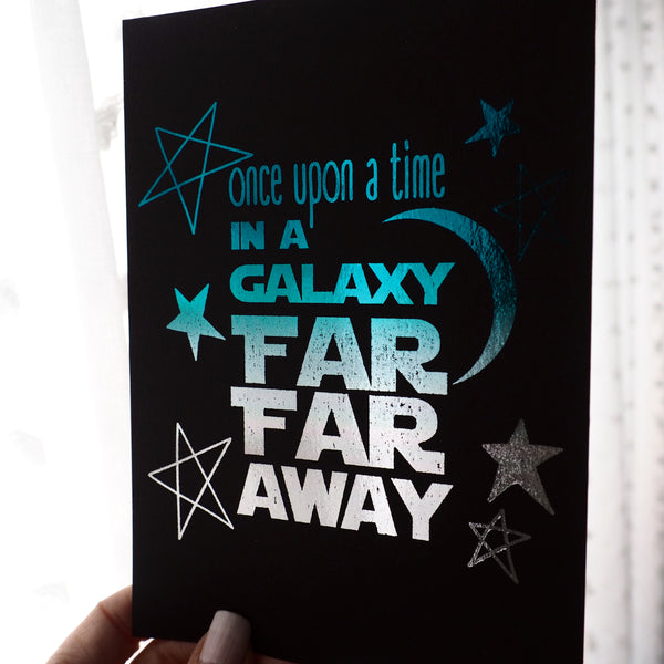 Star Wars Galaxy Ombre Foil Art Print