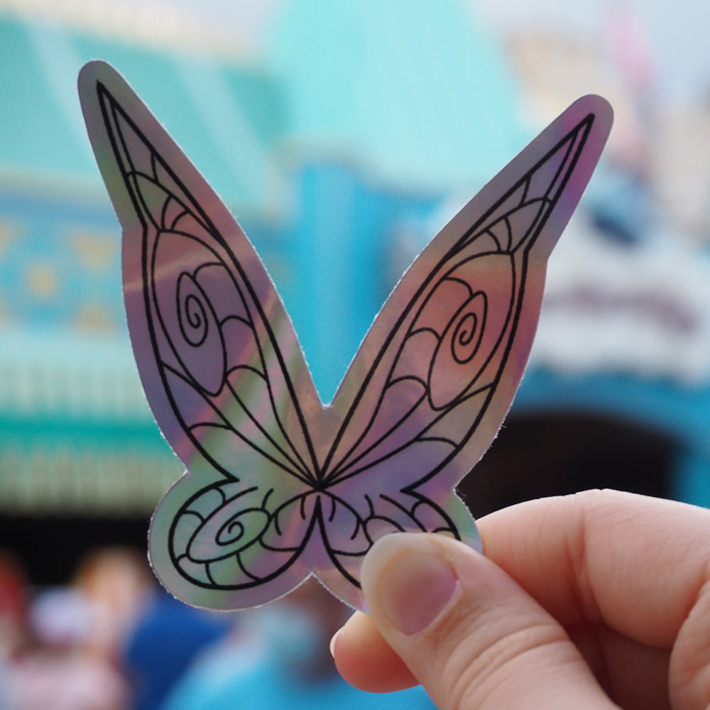 Tinkerbell Wings Holographic Sticker