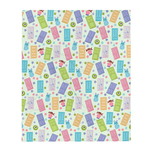 printable monsters inc boo's door flowers Monster's Inc. Blanket Disney Throw Blanket I Wouldn't Have Nothing Di – Polka Dot Pixie Shop