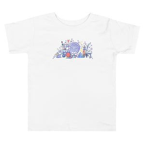 EPCOT 50th Anniversary Toddler T-Shirt Spaceship Earth Epcot 50th Disney Toddler T-Shirt