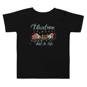 Chip and Dale Christmas Toddler T-Shirt Please Christmas Don't Be Late Chipmunk Song Toddler Shirt