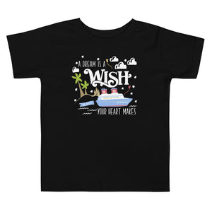 Disney Wish T-Shirt Disney Cruise A Dream is a Wish Your Heart Makes Wish Cruise Toddler Short Sleeve Tee
