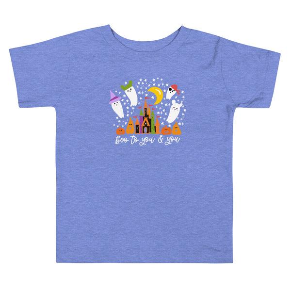 Boo to You Halloween Ghosts Toddler T-shirt Disney Castle Shirt Ghosts Toddler T-shirt