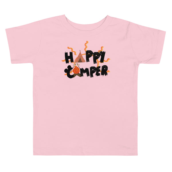 Happy Camper Fort Wilderness Resort and Campground Vacation Toddler Short Sleeve Tee