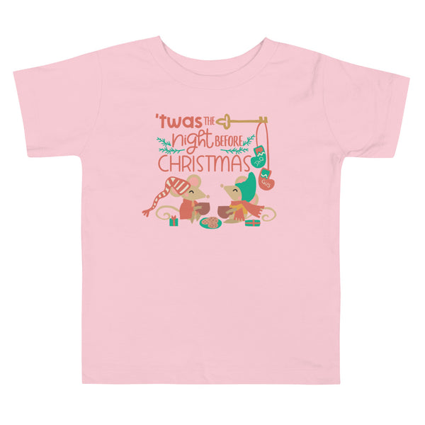 Cinderella Christmas with Jaq and Gus Toddler T-Shirt Disney Christmas Toddler Shirt