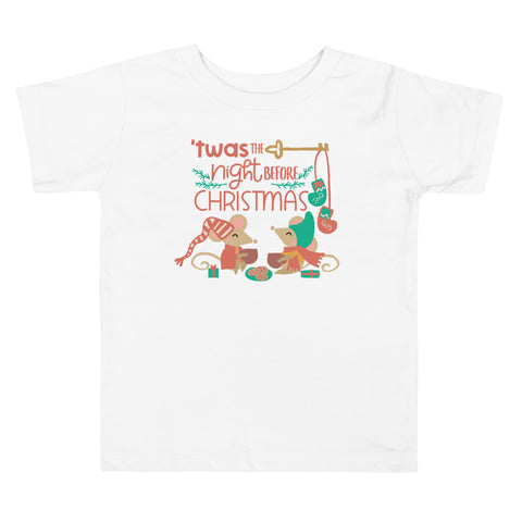 Cinderella Christmas with Jaq and Gus Toddler T-Shirt Disney Christmas Toddler Shirt