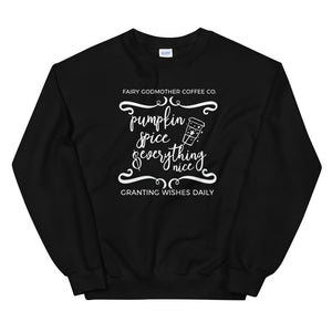 Cinderella Pumpkin Spice Sweater Fairy Godmother Coffee Company Fall Unisex Sweatshirt