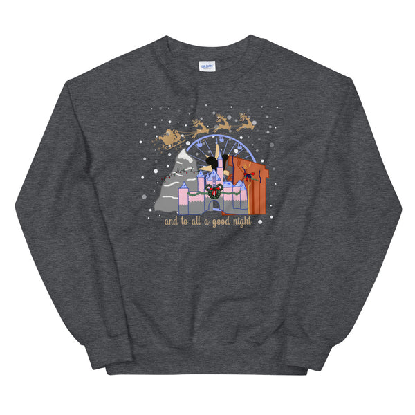 Christmas at Disneyland with Santa Unisex Sweatshirt