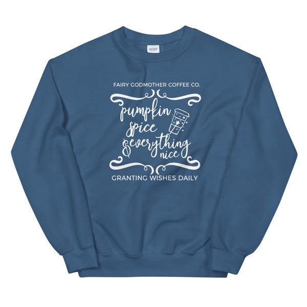 Cinderella Pumpkin Spice Sweater Fairy Godmother Coffee Company Fall Unisex Sweatshirt