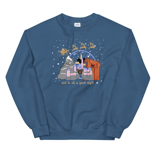 Christmas at Disneyland with Santa Unisex Sweatshirt