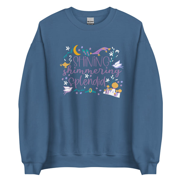 Jasmine Shining Shimmering Sweatshirt Aladdin Disney Princess Jasmine Unisex Sweatshirt