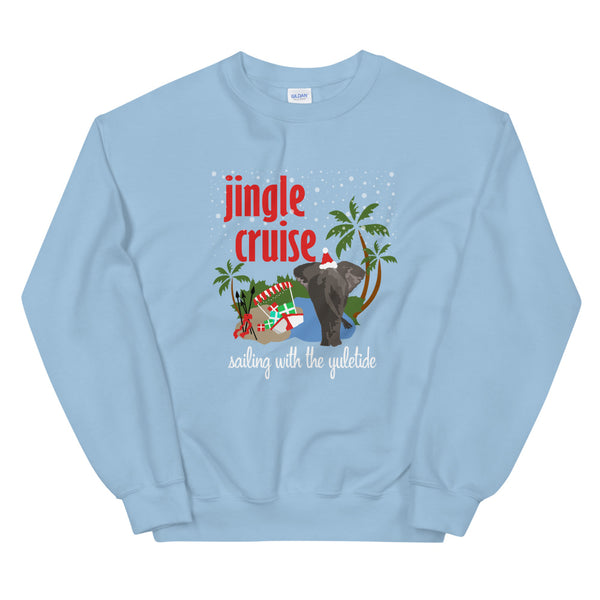 Jingle Cruise Elephant Sweatshirt Disney Christmas Jungle Cruise Crew Neck Sweatshirt