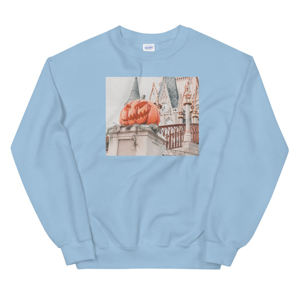 Disney Pumpkin Photo Sweater Magic Kingdom Castle Unisex Sweatshirt