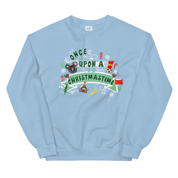 Disney Christmas Sweater Once Upon a Christmastime Holiday Unisex Sweatshirt