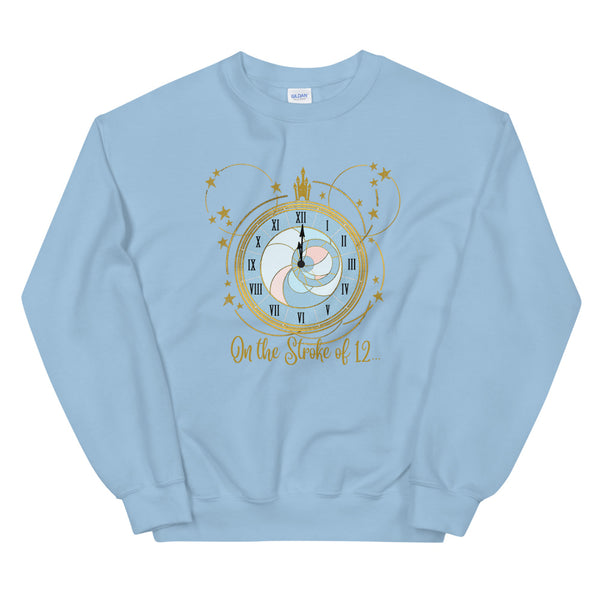 Cinderella Midnight Clock Sweatshirt Disney New Years Eve Unisex Sweatshirt