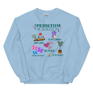 Disney Flower and Garden Springtime To Do List Unisex Sweatshirt