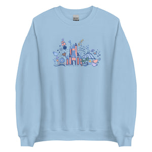 Magic Kingdom Sweatshirt Disney Parks Shirt Cinderella Castle Disney World Unisex Sweatshirt