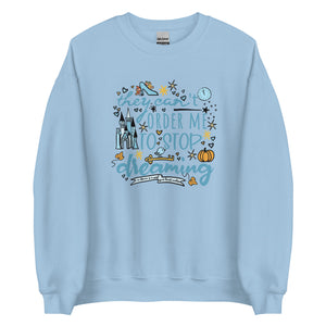Cinderella Dreaming Sweatshirt Disney Princess Cinderella Unisex Sweatshirt