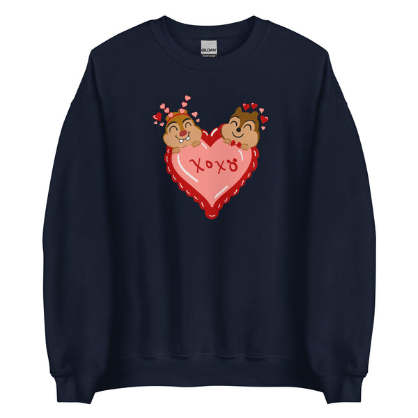 Chip and Dale Valentine's Day Sweater Love Unisex Sweatshirt