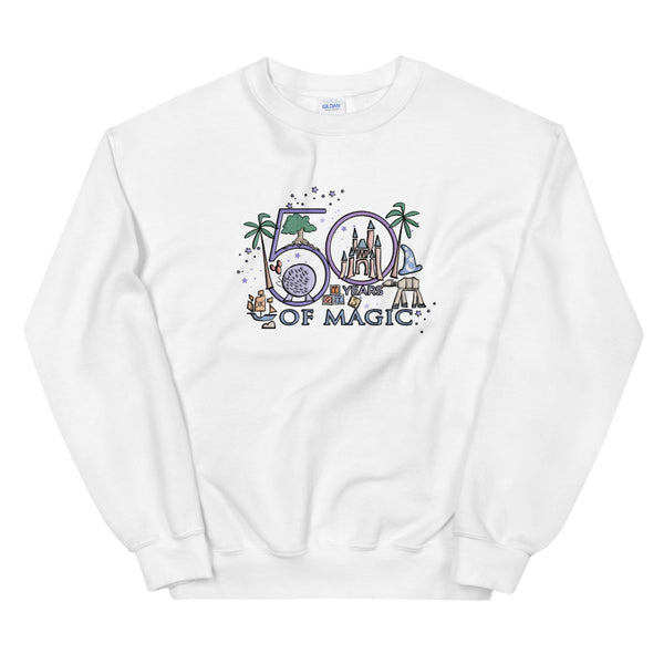 Disney 50th Sweatshirt Disney Milestone 50th Birthday Disney 50th Wedding Anniversary 50 Years of Magic Sweatshirt