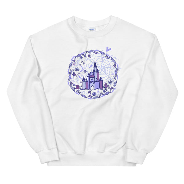 Cinderella's Castle Halloween Sweatshirt Spooky Castle Garden Disney Halloween Sweatshirt