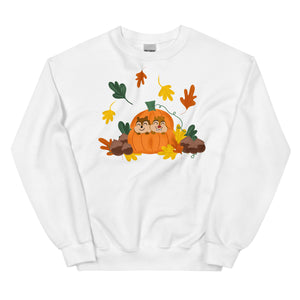 Chip and Dale Fall Pumpkin Disney Halloween Unisex Sweatshirt