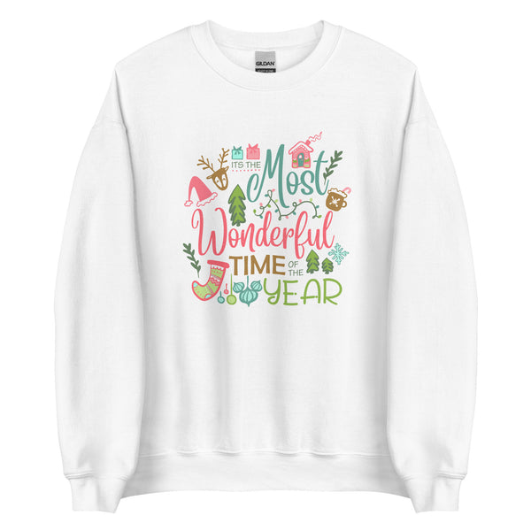 Disney Most Wonderful Time of Year Sweatshirt Disney Christmas Ornament Sweatshirt