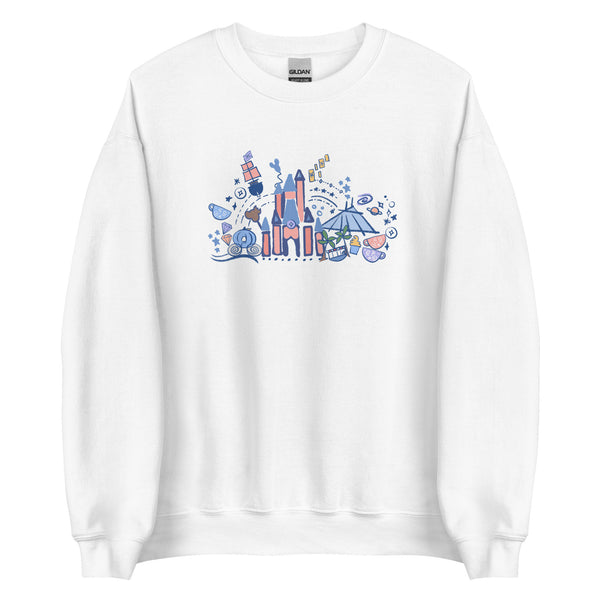 Magic Kingdom Sweatshirt Disney Parks Shirt Cinderella Castle Disney World Unisex Sweatshirt